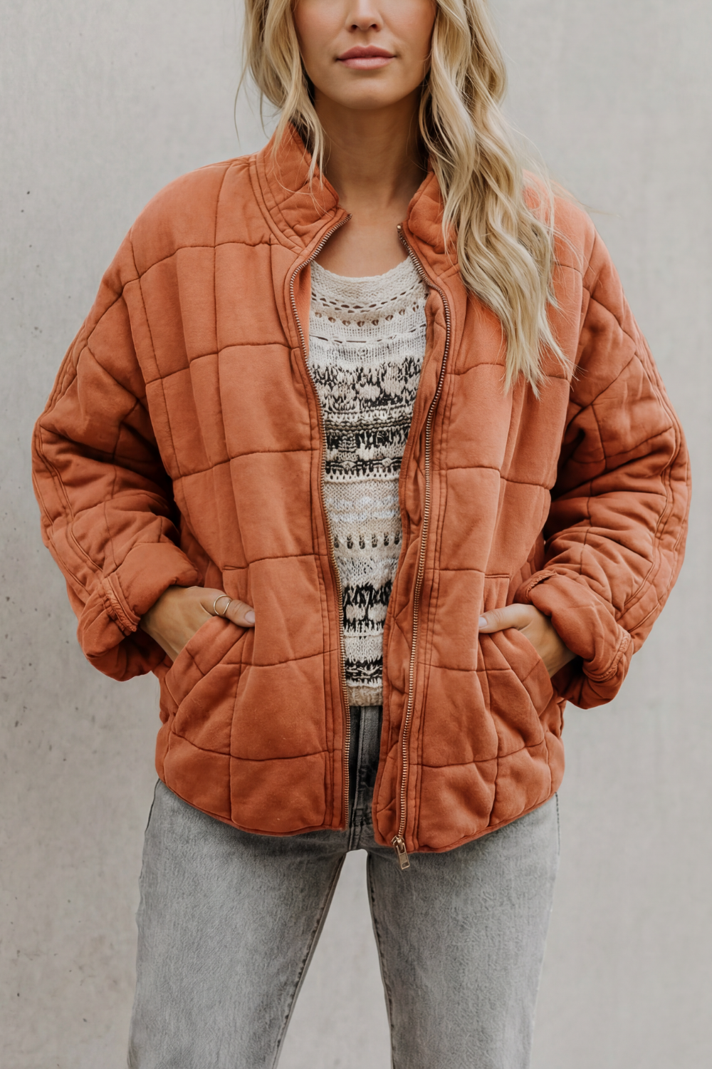 Women's quilted jacket – The Hesperine by Huna – view 19