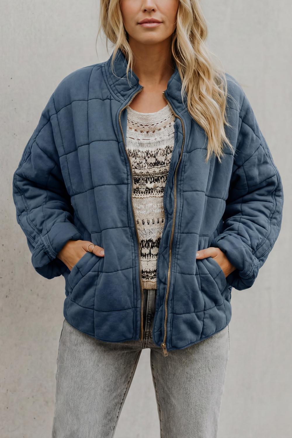 Women's quilted jacket – The Hesperine by Huna – view 9