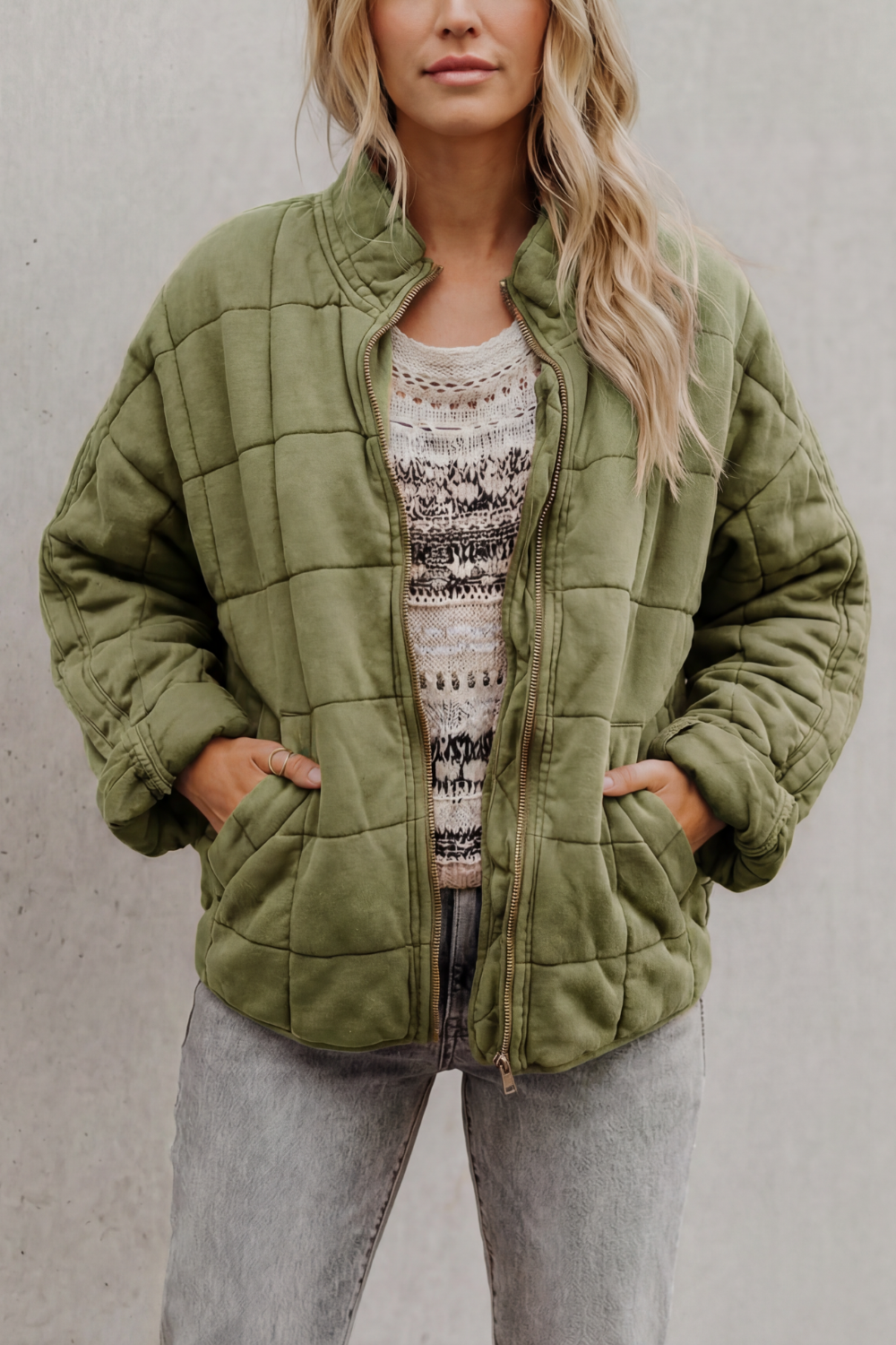 Women's quilted jacket – The Hesperine by Huna – view 13