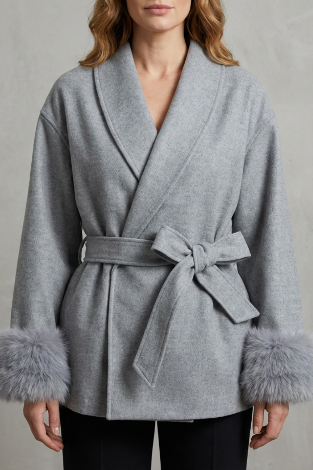 Women's Belted Wool Blend Coat – The Verity-Mae – image 1 – Huna