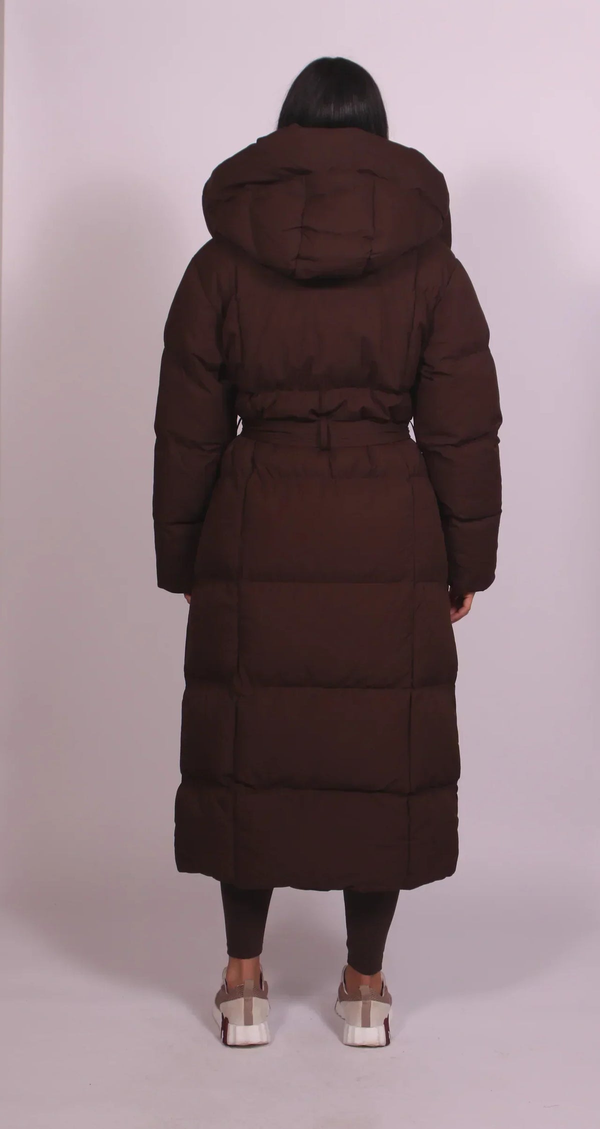 The Taviella by Huna - women's long belted puffer coat - product image 3