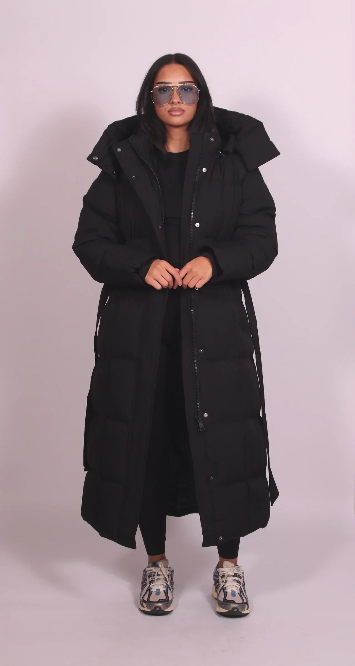 The Taviella by Huna - women's long belted puffer coat - product image 2