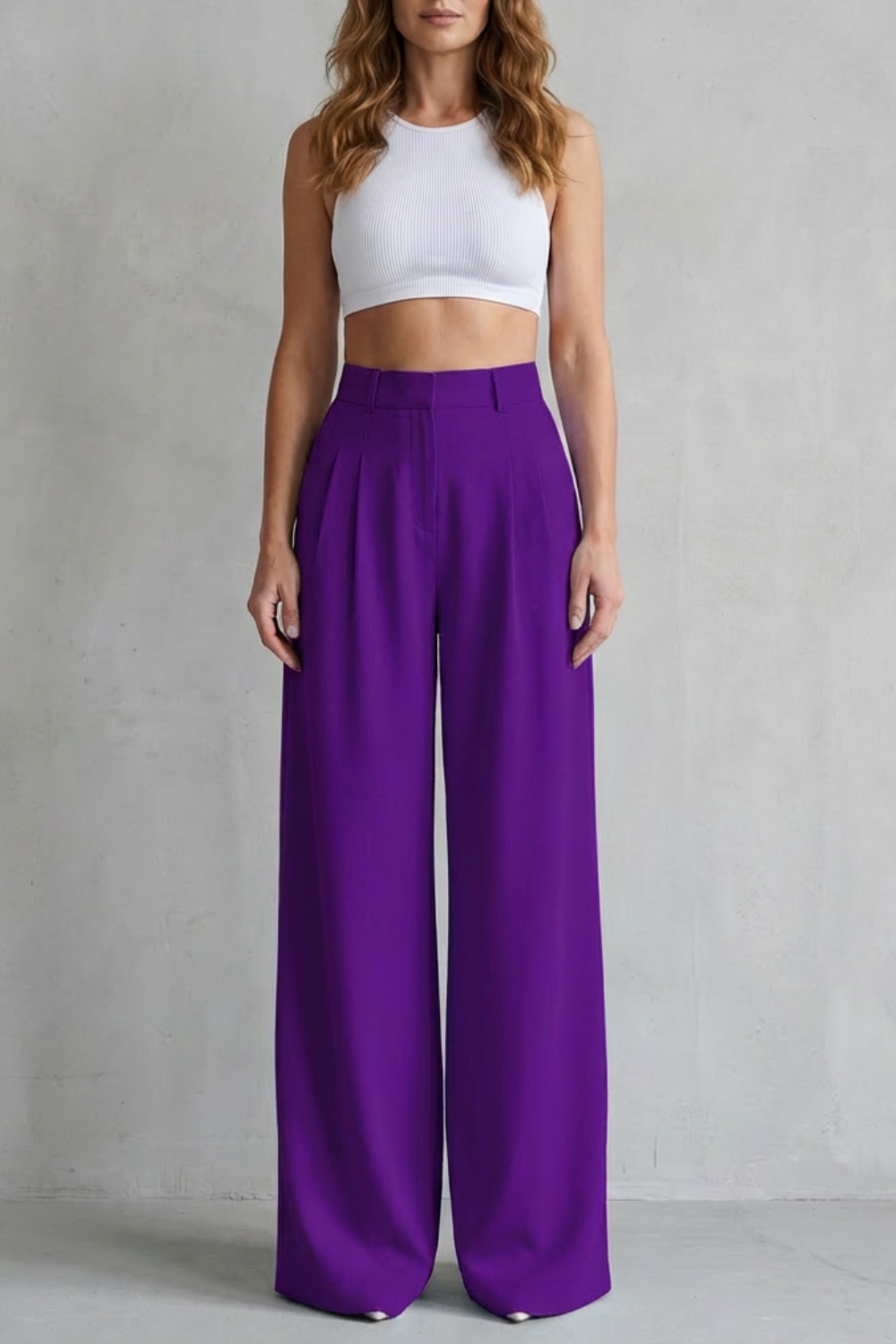 Women's wide leg trousers – The Quintessa by Huna – view 15