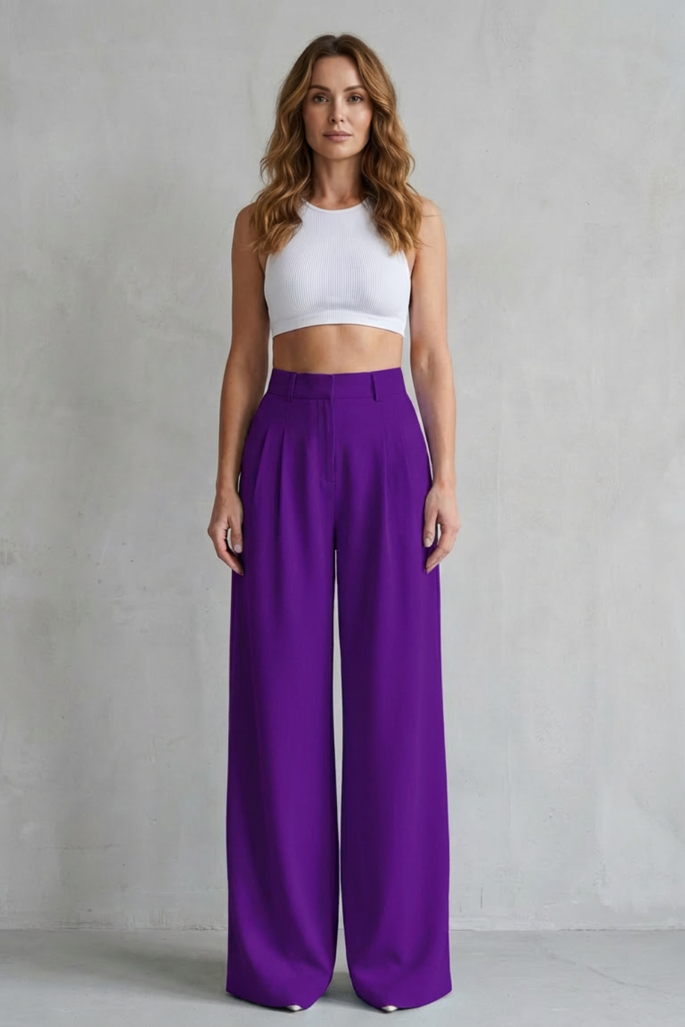 Women's wide leg trousers – The Quintessa by Huna – view 16