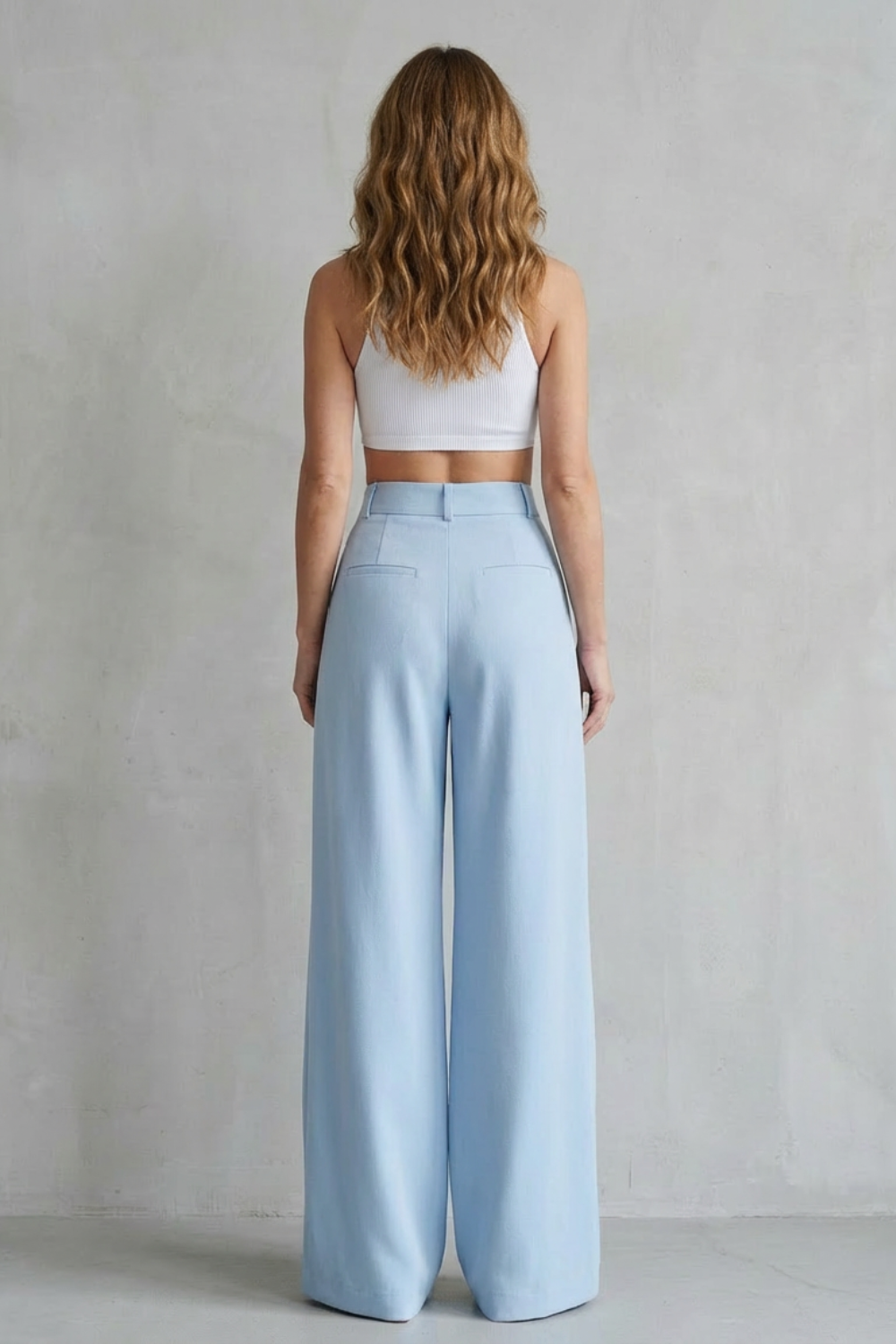 Women's wide leg trousers – The Quintessa by Huna – view 4