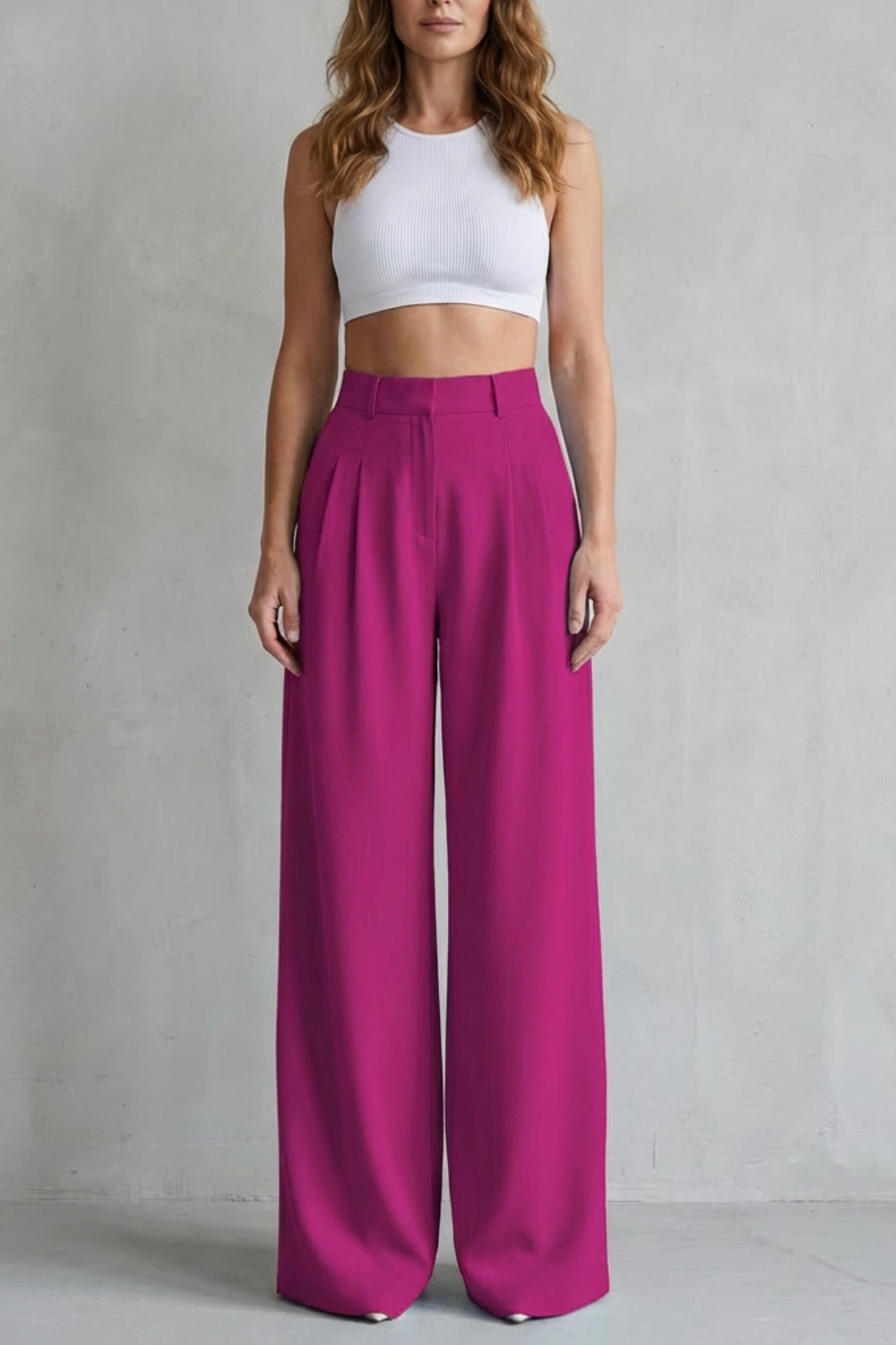Women's wide leg trousers – The Quintessa by Huna – view 9
