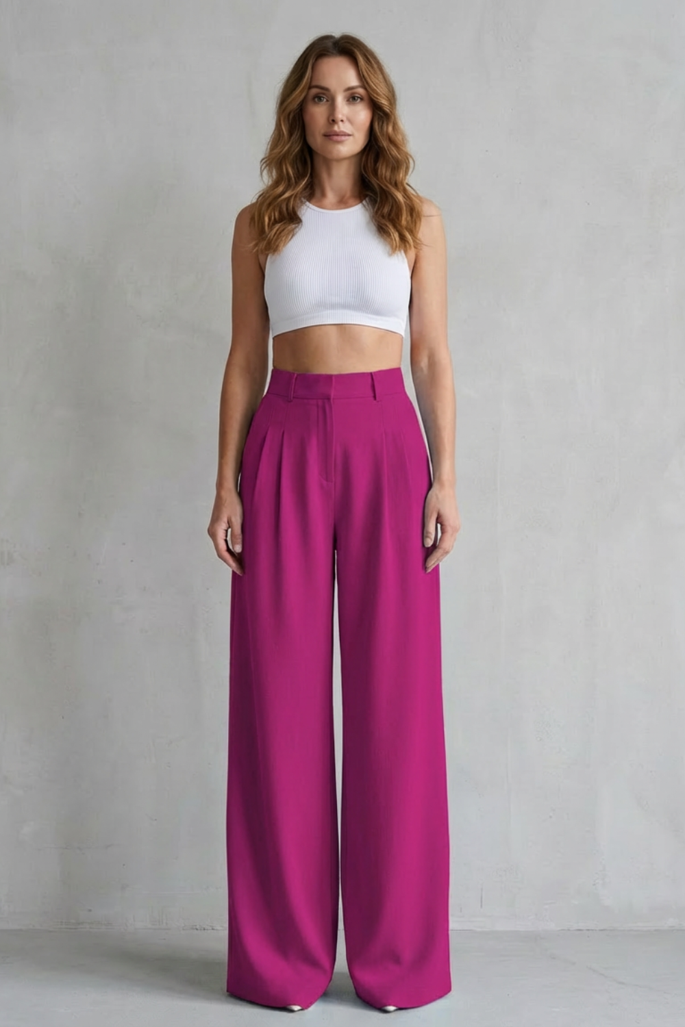 Women's wide leg trousers – The Quintessa by Huna – view 10