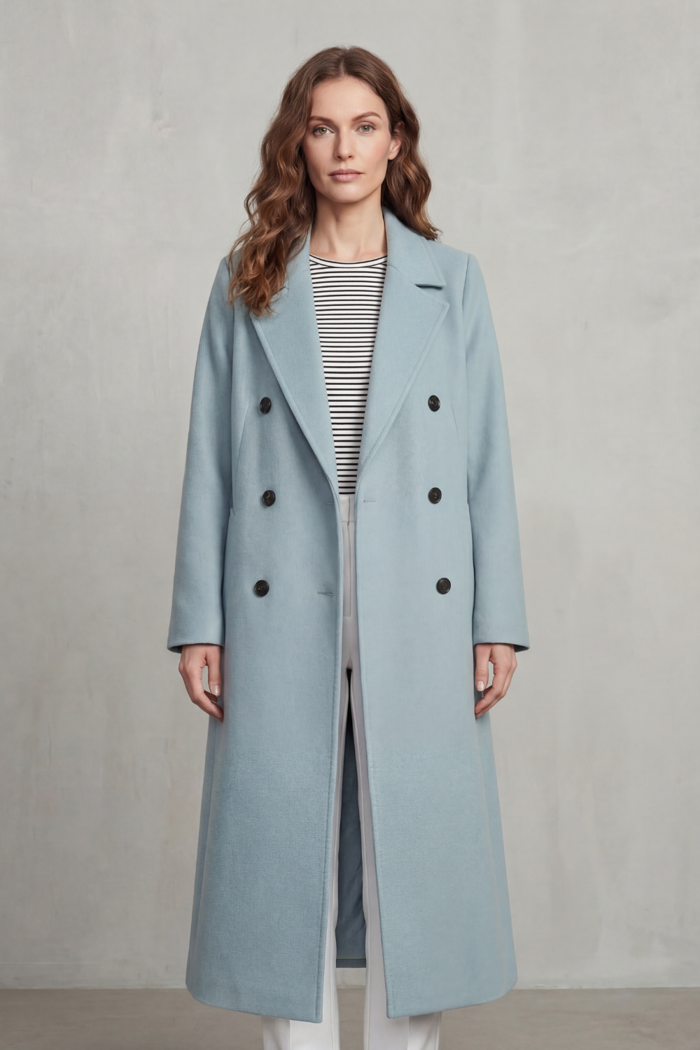 Women's Double-Breasted Wool Blend Coat – The Tallulah-Rose – image 10 – Huna