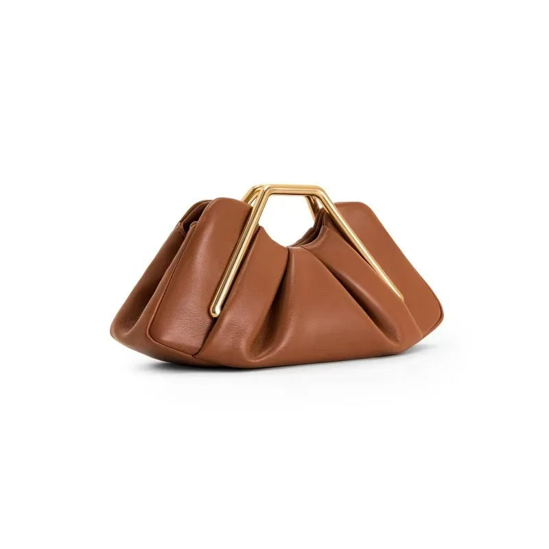 The Honoria-Anne by Huna - women's folded faux leather clutch bag - product image 4