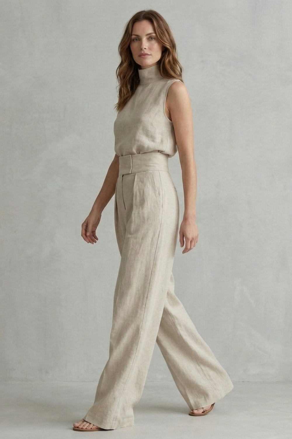 Women's Wide Leg Trouser Set – The Winifrine, view 3