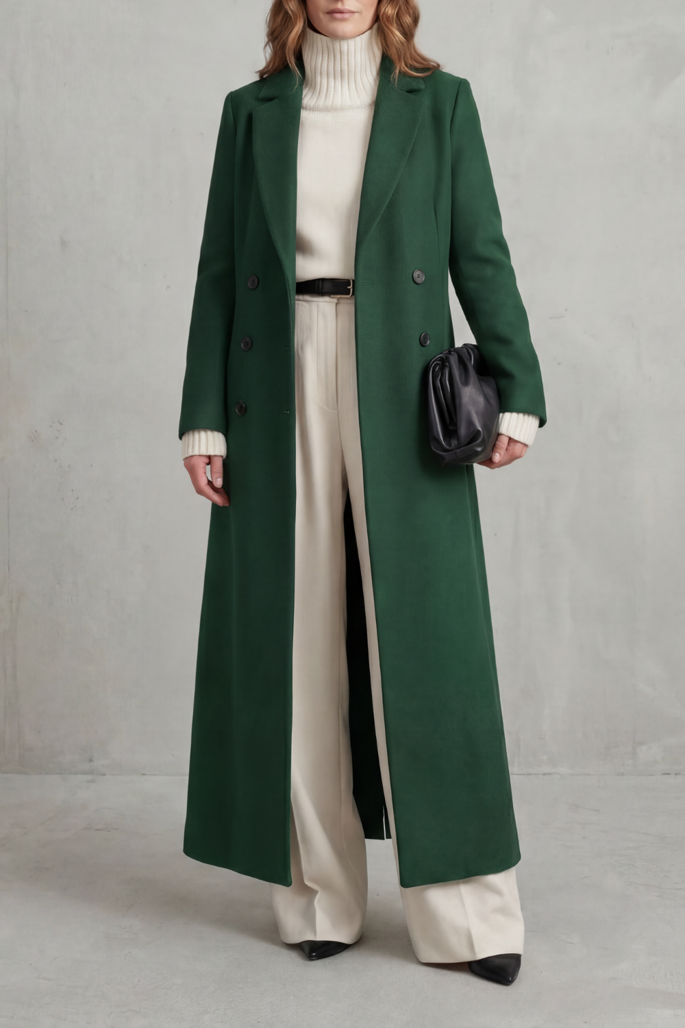 Women's Long Wool Blend Coat – The Quintara-Mae – image 11 – Huna