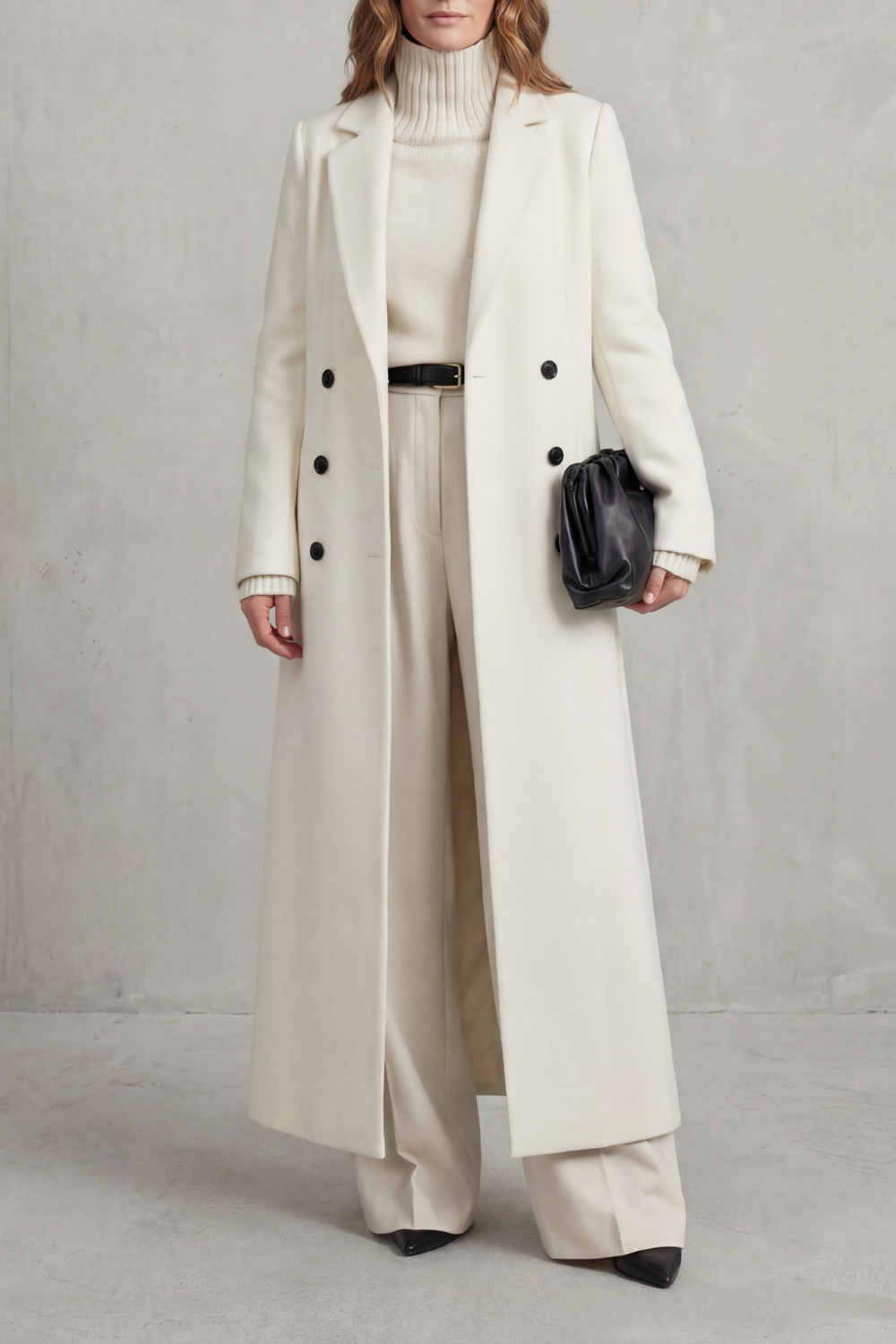 Women's Long Wool Blend Coat – The Quintara-Mae – image 13 – Huna