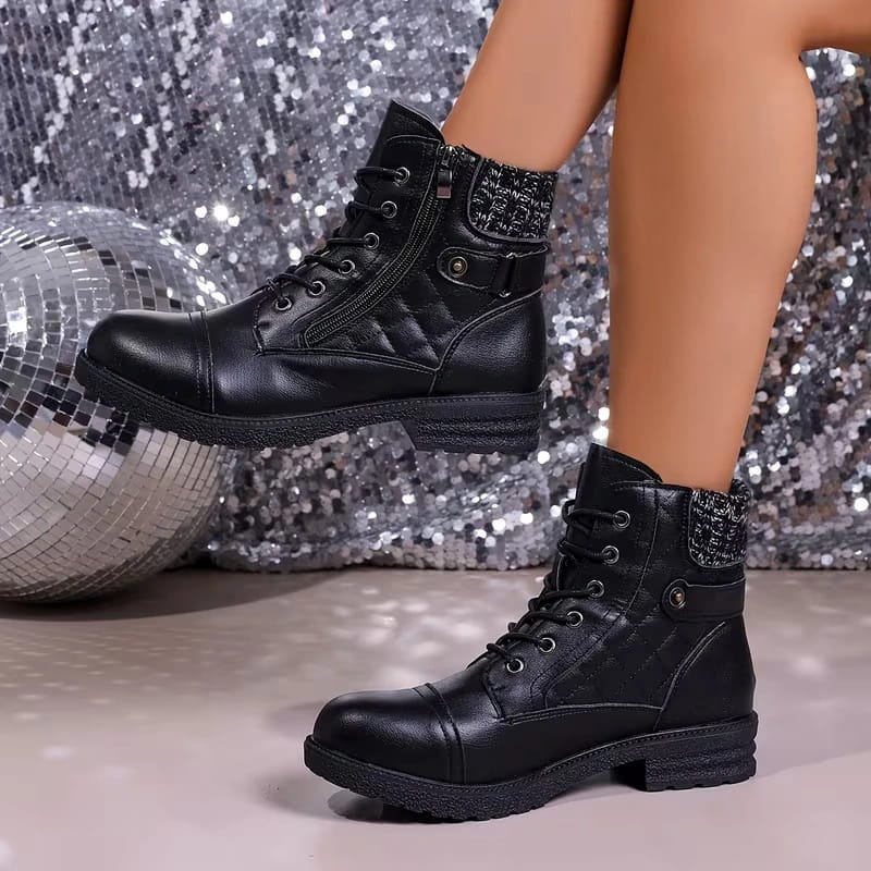Women's Leather Ankle Boots UK – comfort low heel, view 12