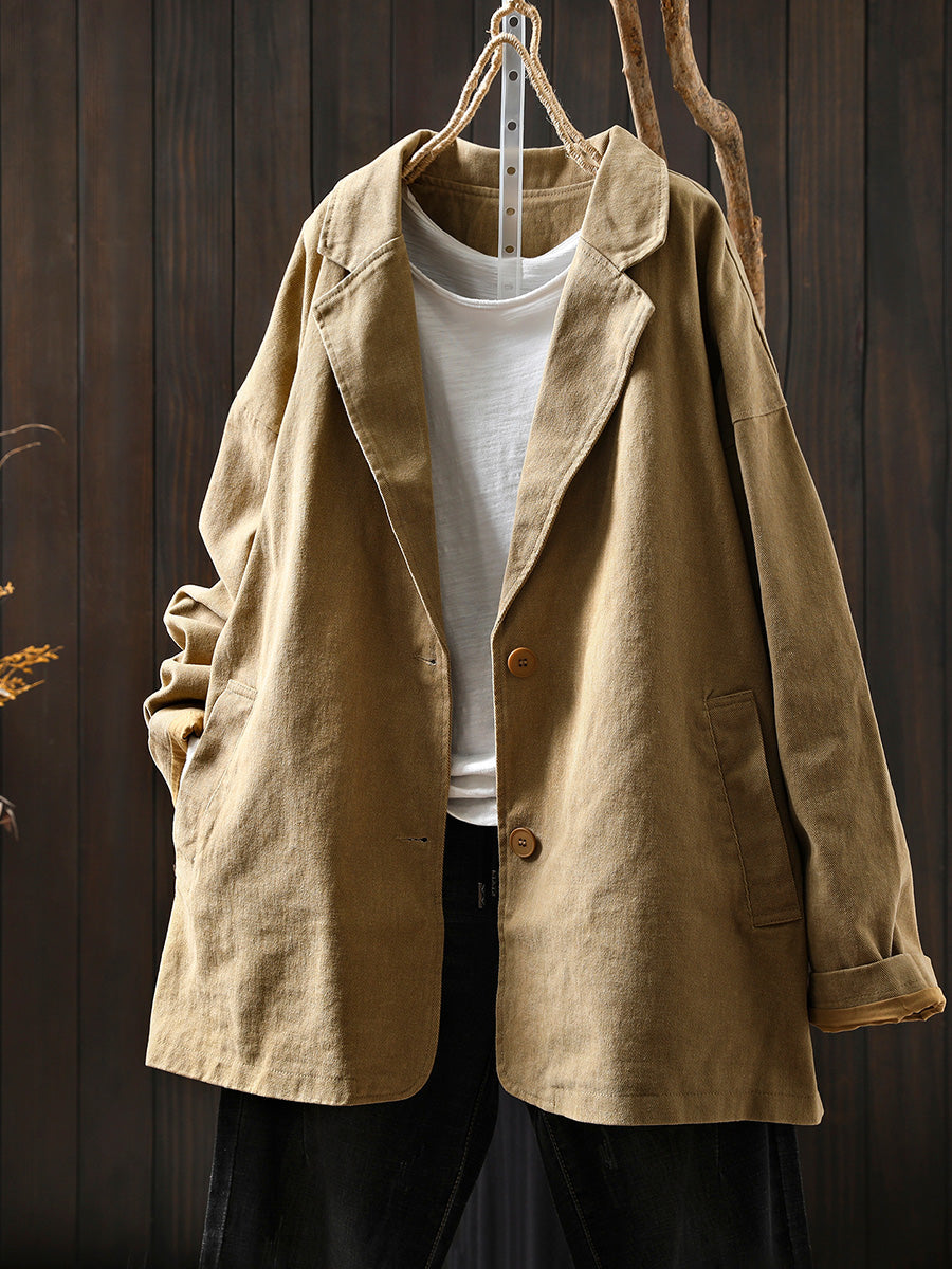 Women's Plus Size Hooded Cardigan – cotton-rich long sleeve, view 3 | The Thessaly | Huna