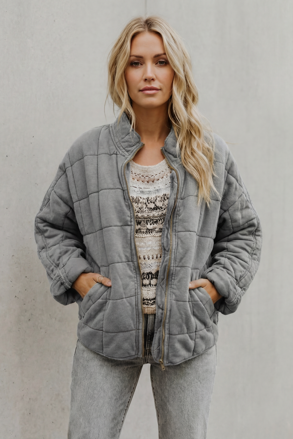 Women's quilted jacket – The Hesperine by Huna – view 6
