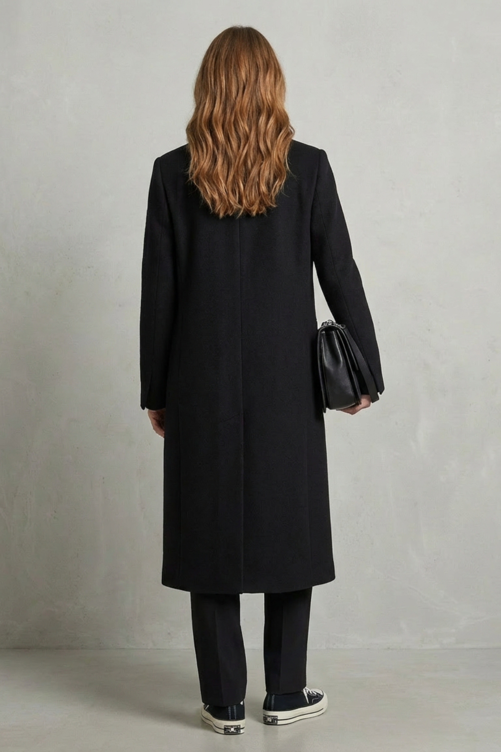 Women's Herringbone Wool Overcoat – The Uma-Louise – image 4 – Huna