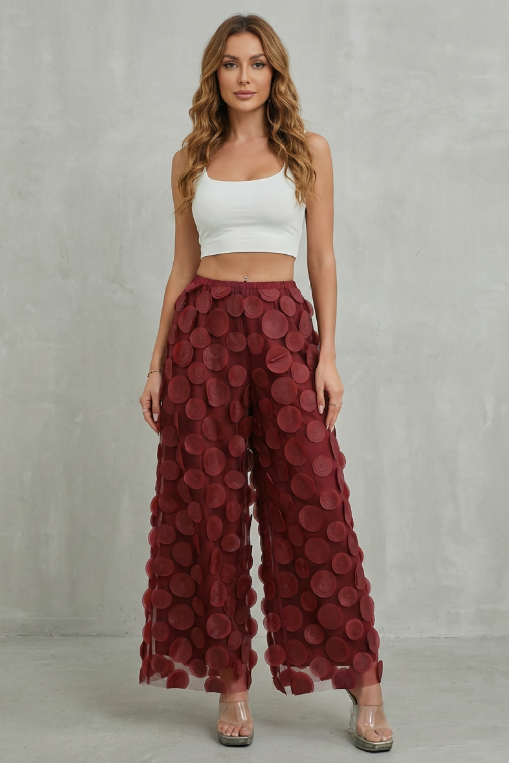 Women's Wide Leg Trousers – The Zinnavelle, view 2