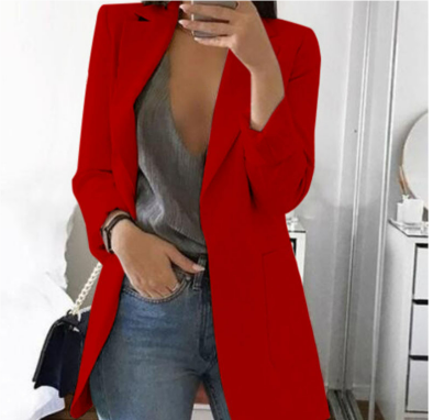 Women's Longline Blazer UK – open front, view 5