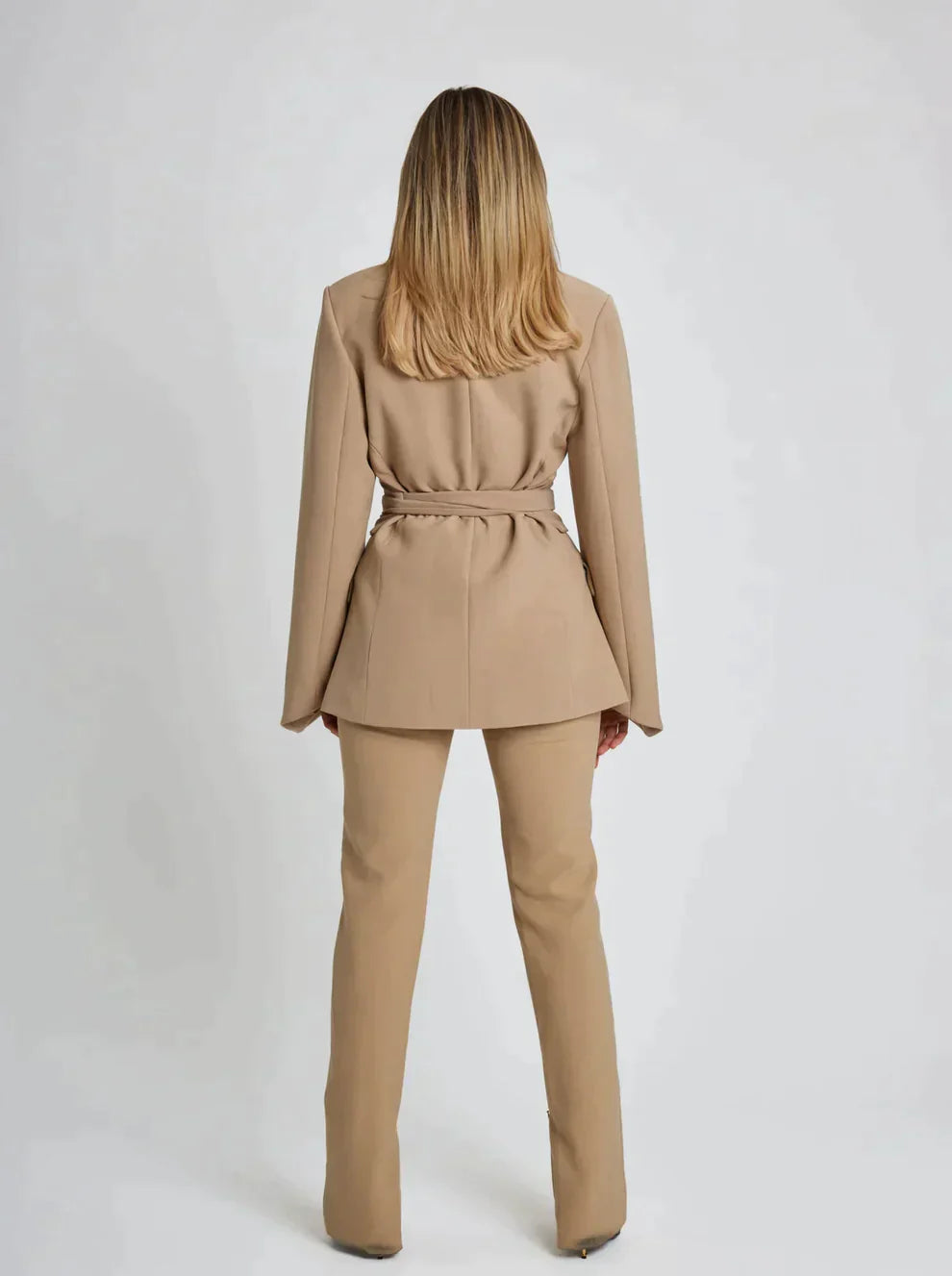 Women's Belted Blazer UK – tailored silhouette, view 3