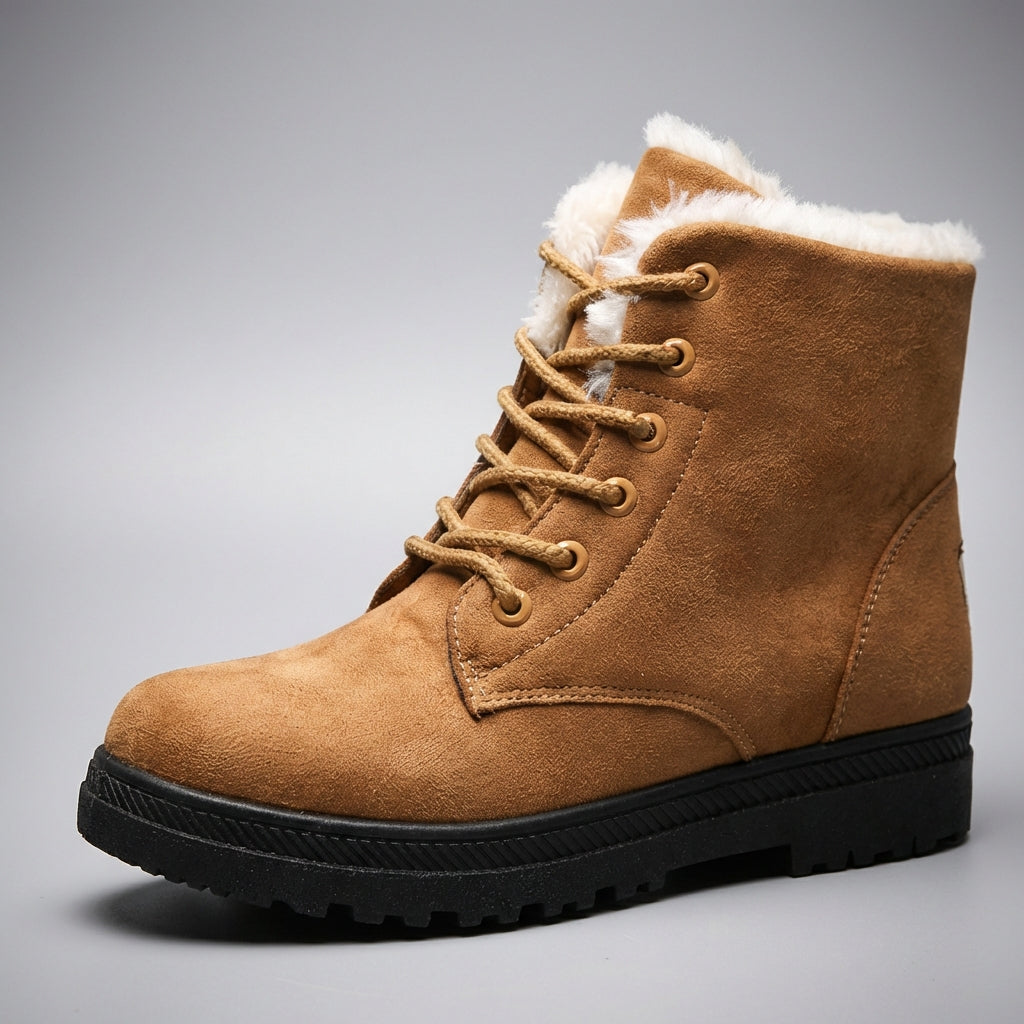 Women's Leather Ankle Boots UK – everyday side zip, view 3