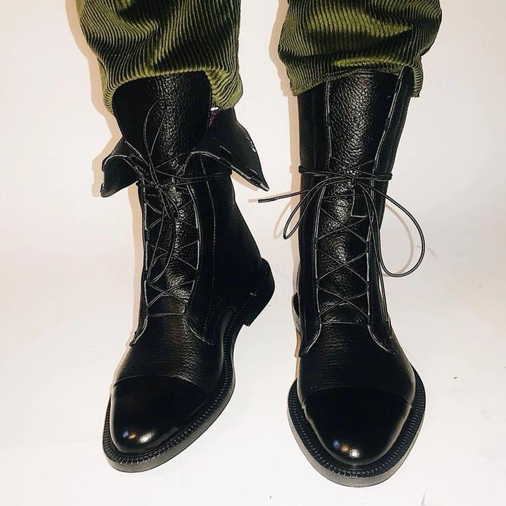 Women's lace-up ankle boots – The Sophia by Huna – view 9