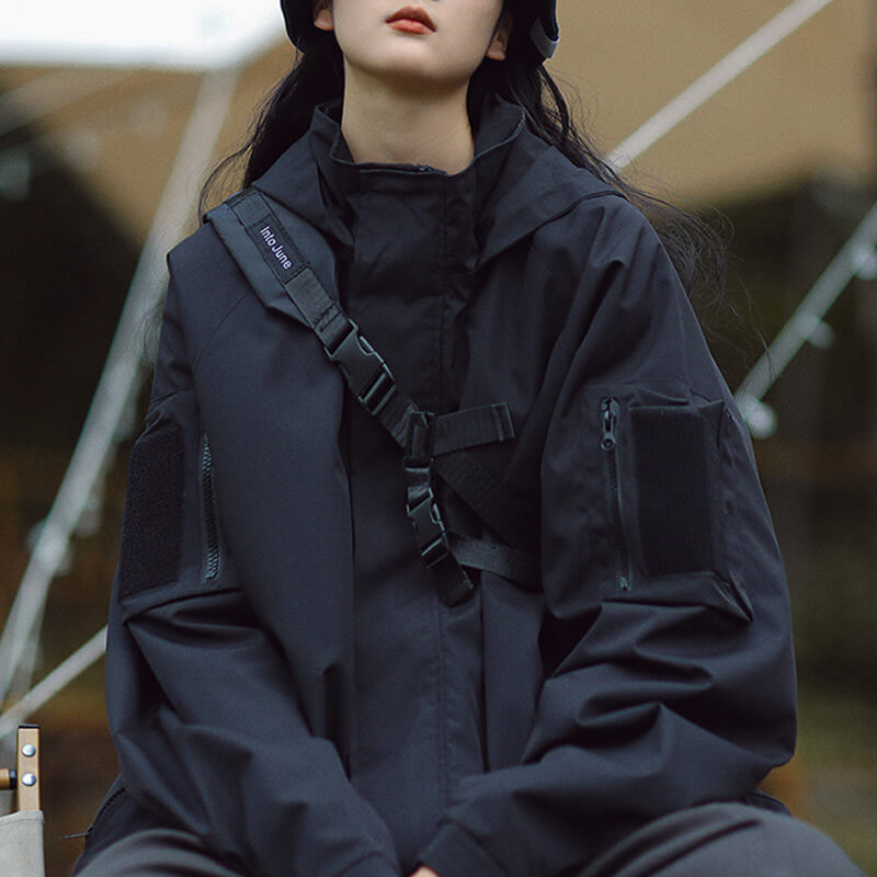 Women's Water-Resistant Jacket UK – outdoor hooded layer, view 5