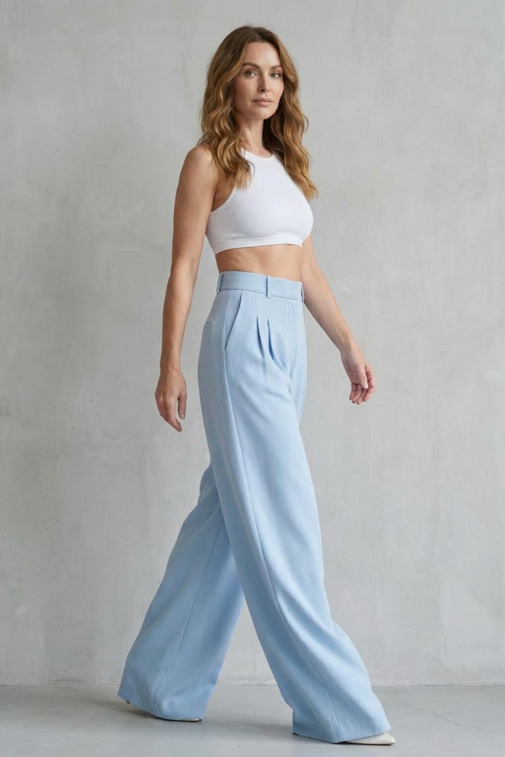 Women's wide leg trousers – The Quintessa by Huna – view 3