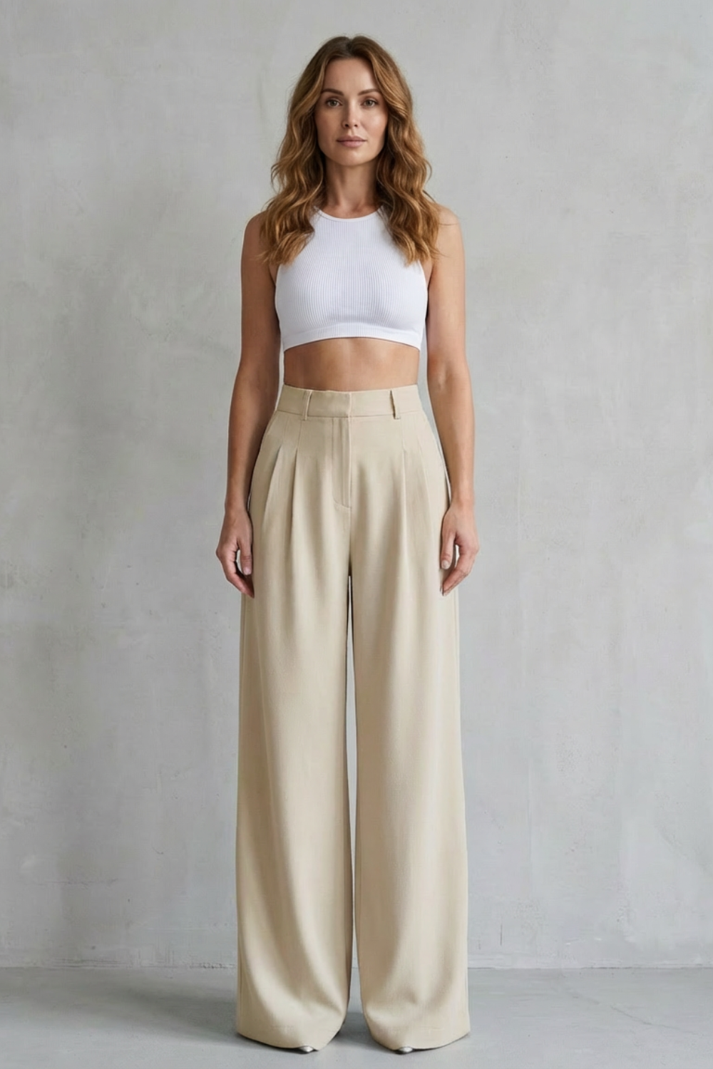 Women's wide leg trousers – The Quintessa by Huna – view 12