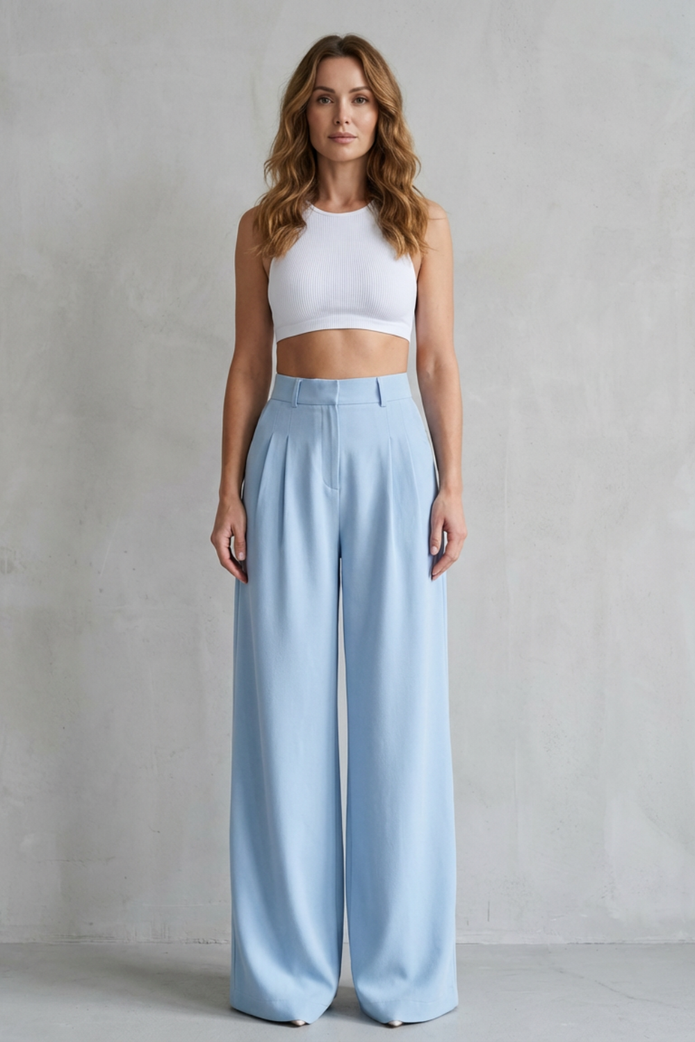 Women's wide leg trousers – The Quintessa by Huna – view 2