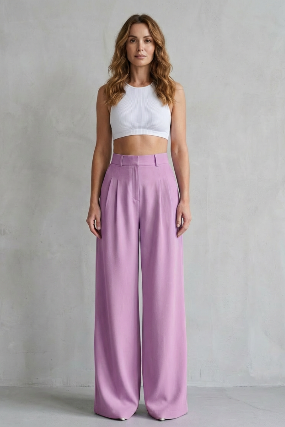 Women's wide leg trousers – The Quintessa by Huna – view 6
