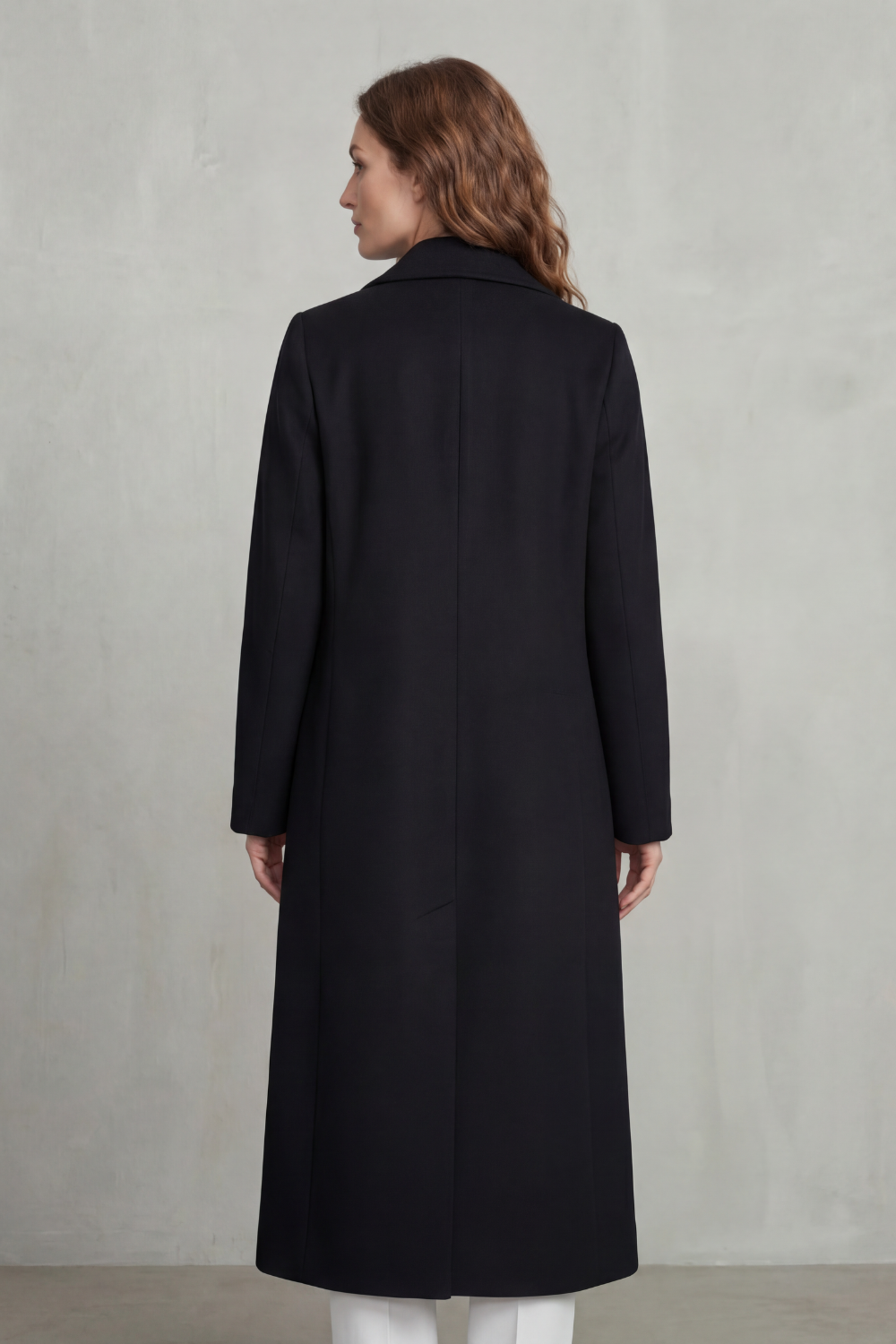 Women's Double-Breasted Wool Blend Coat – The Tallulah-Rose – image 4 – Huna