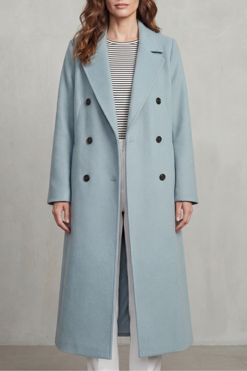 Women's Double-Breasted Wool Blend Coat – The Tallulah-Rose – image 9 – Huna