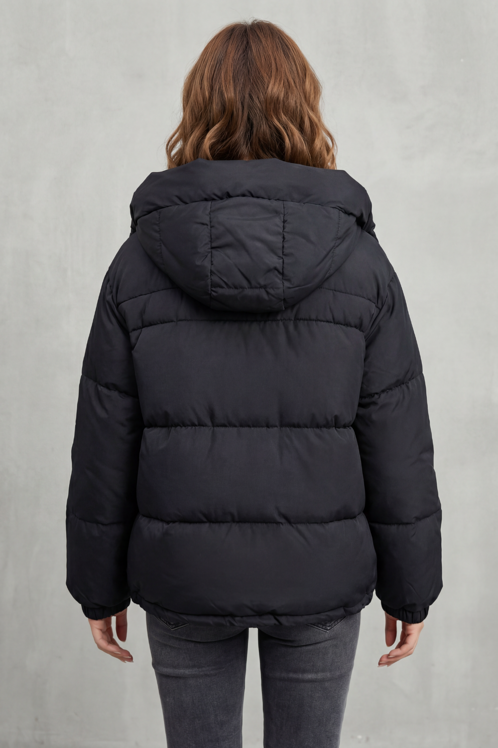 Women's Quilted Puffer Jacket – The Xanthe-Rose – image 4 – Huna