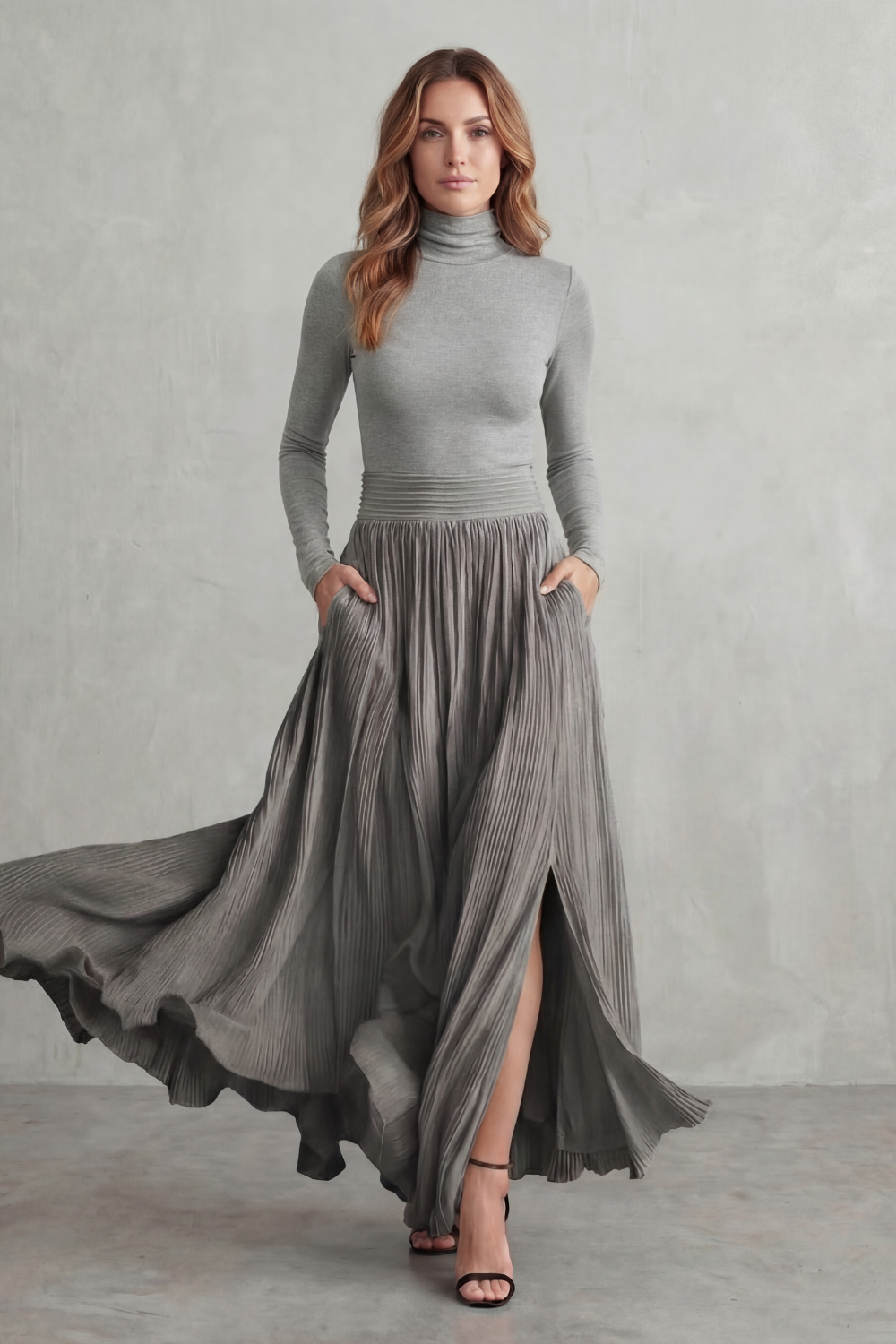 Women's turtleneck co-ord – The Zoravelle by Huna – view 1