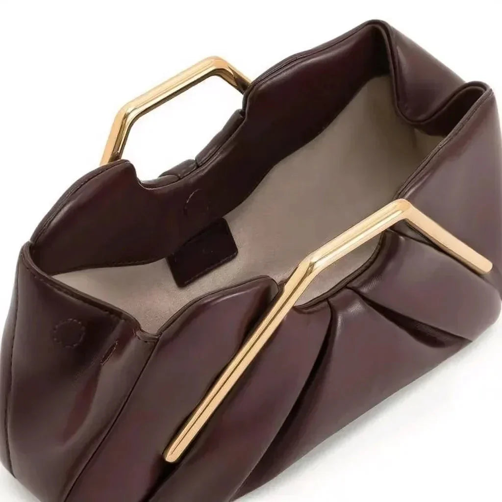 The Honoria-Anne by Huna - women's folded faux leather clutch bag - product image 3