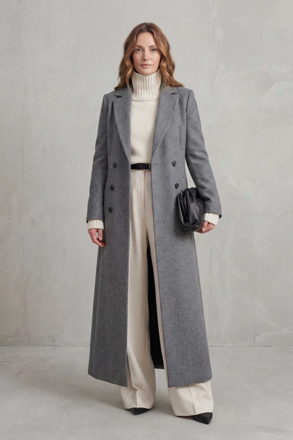 Women's Long Wool Blend Coat – The Quintara-Mae – image 10 – Huna