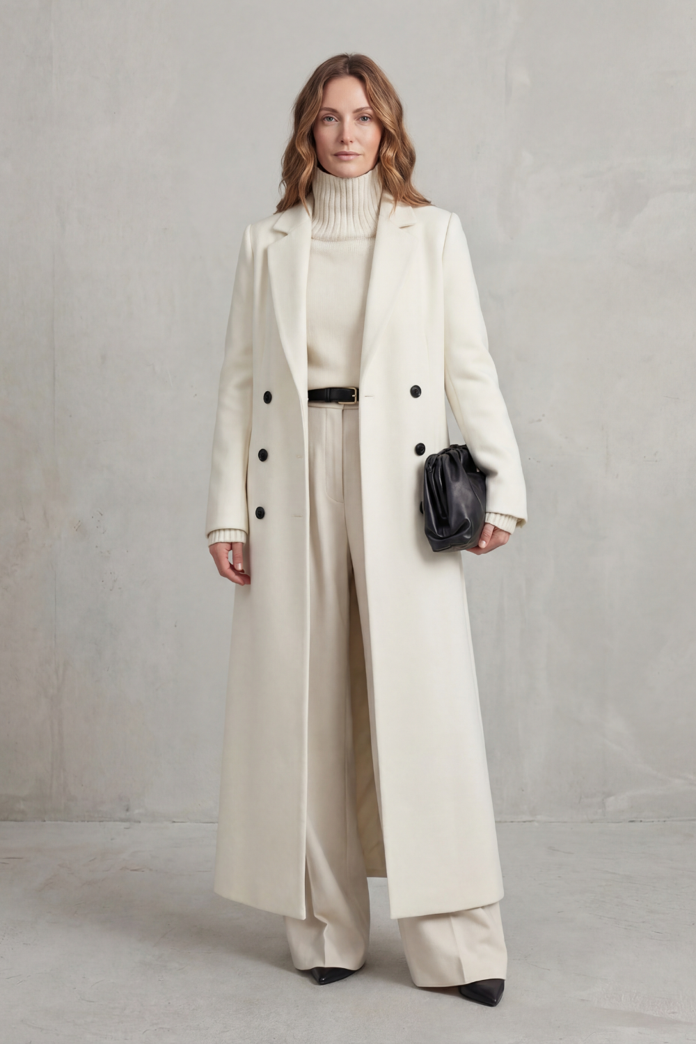 Women's Long Wool Blend Coat – The Quintara-Mae – image 14 – Huna