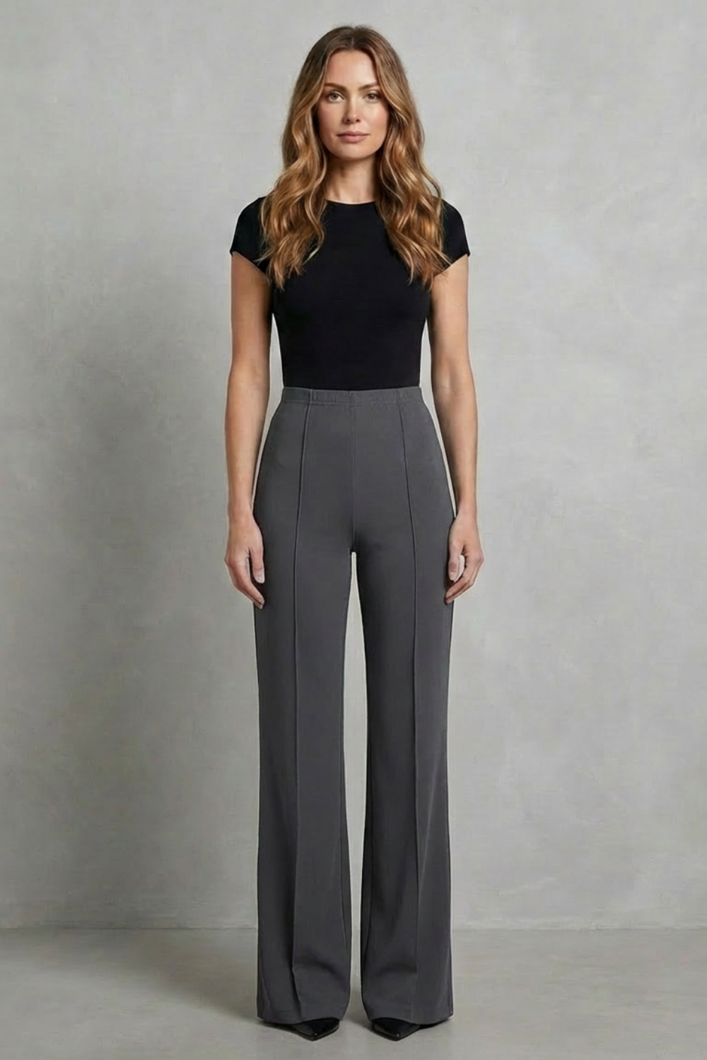 Women's high waist trousers – The Roselind by Huna – view 6