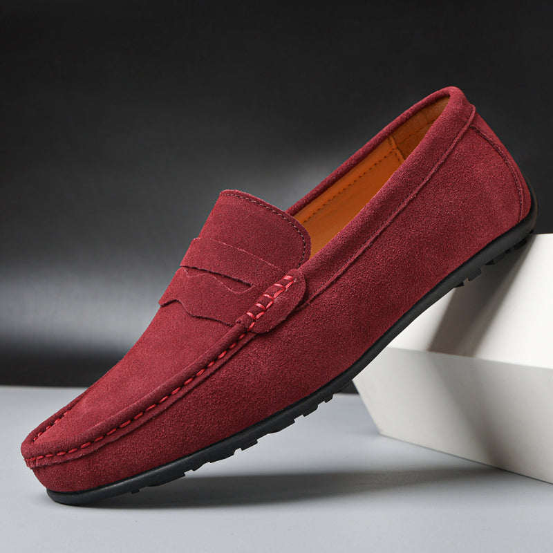 Women's Suede Loafers UK – classic slip on, view 3