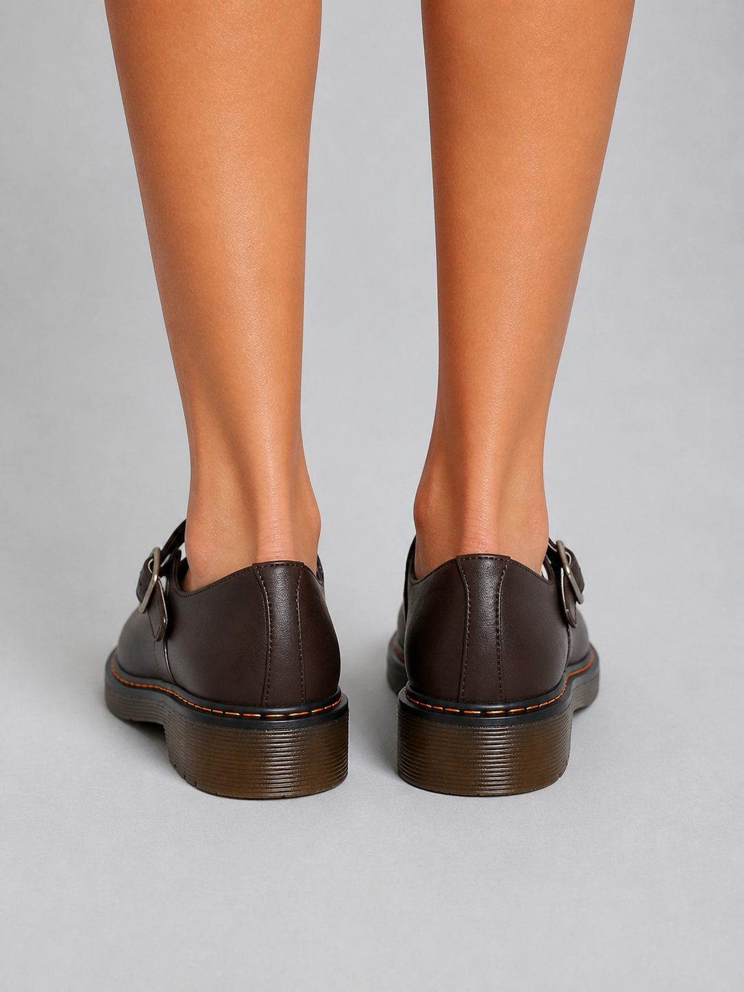 Women's Classic Mary Jane Shoes – leather-look comfort flats, view 3 | The Hermione | Huna