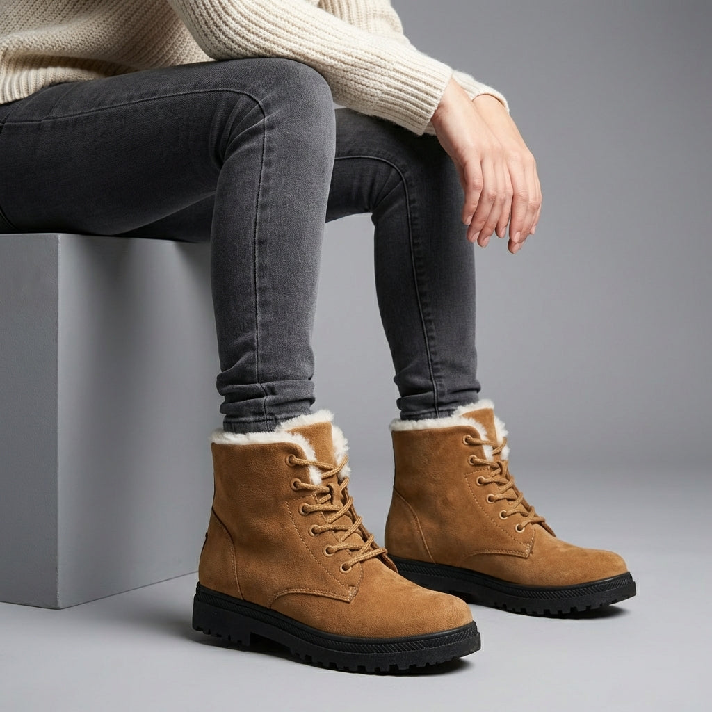 Women's Minimalist Leather Boots – lightweight ankle style, view 10 | The Eudora | Huna