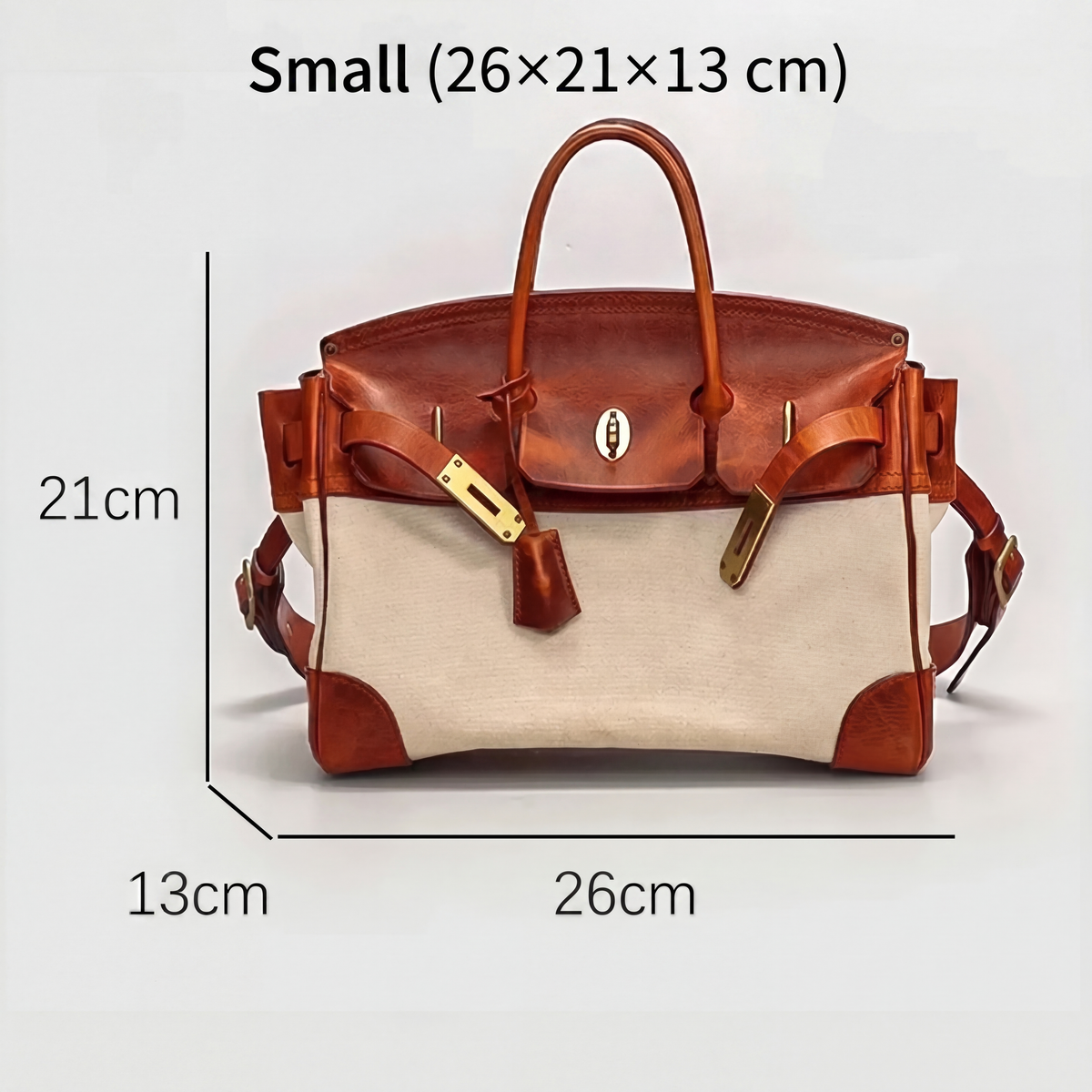 The Berenice-Anne by Huna - women's leather trim canvas handbag - product image 2